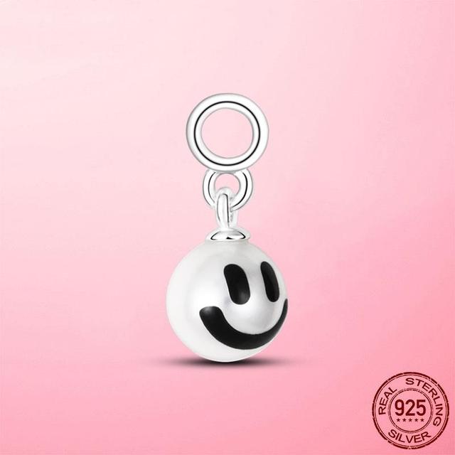 

Подвеска из серебра 925 пробы с четырьмя листами клевера, подвесные бусины, подходят для оригинального брендового браслета, ювелирное изделие, подарок