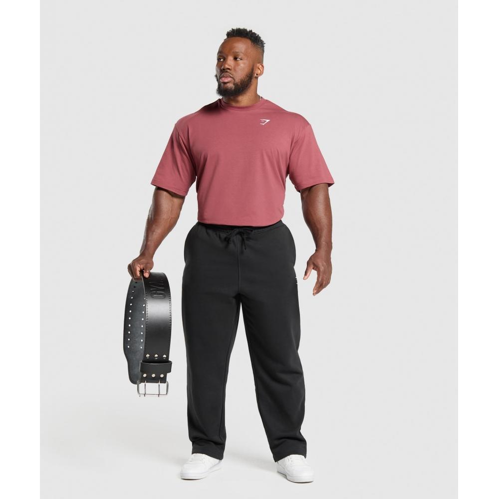 Gymshark EssenTial Oversized tričko Washed Berry Pink A1a3e Kcps