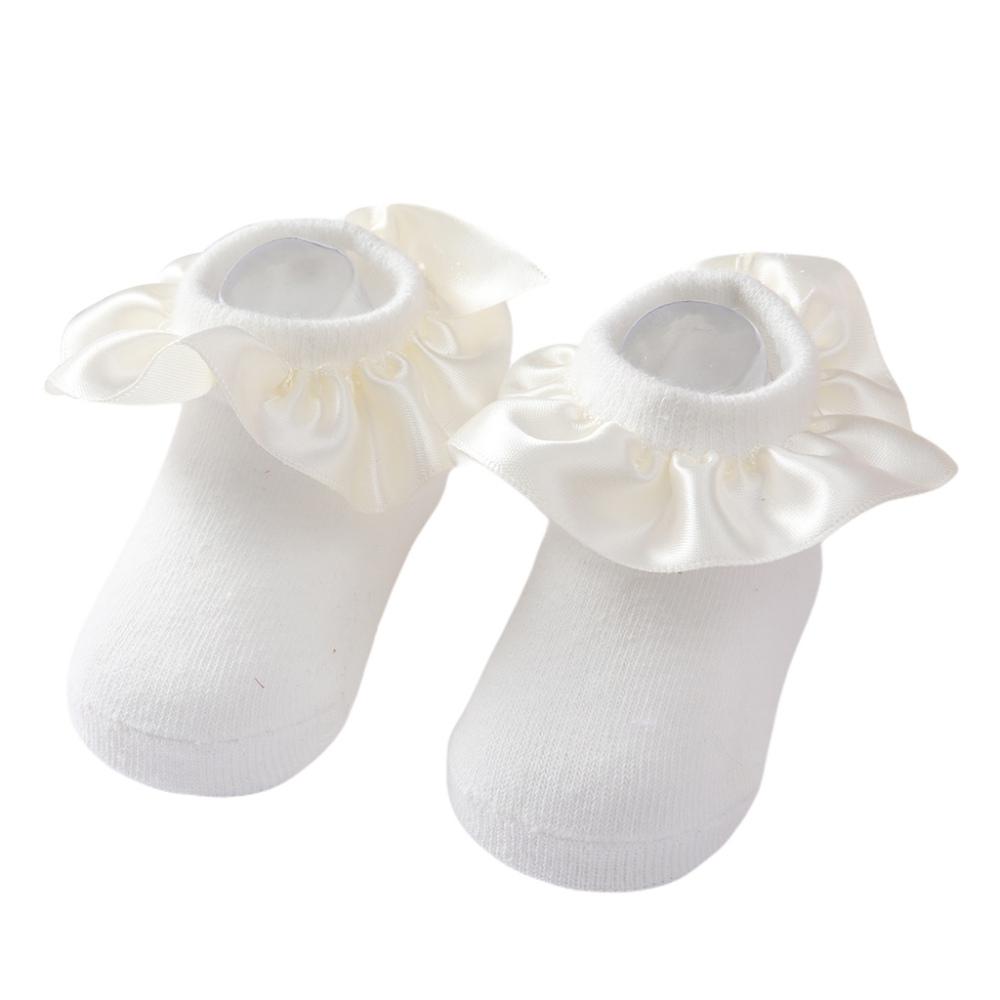Baby Mädchen Kinder Socken Spitze Prinzessin Rüschen Prinzessin Netz Kinder Knöchel Kurz Atmungsaktive Baumwolle Weiß Rosa Kleinkind Socke 12-24M