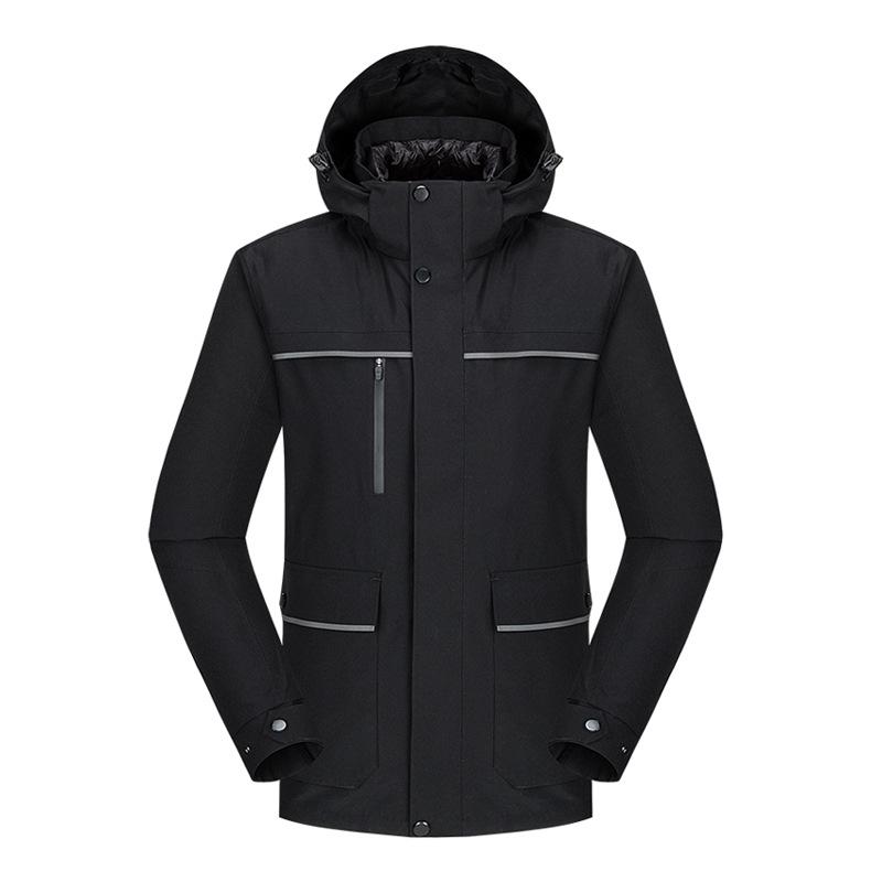 Premium 3-in-1 Unisex Ski Suit: Thickened, Windproof 90% Down Business Jacket and Outerwear Set