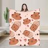 Capybara Blanket Quality Super Soft  Throw Blanket Winter Travel Couch Chair Sofa Bed Funny Bedspread