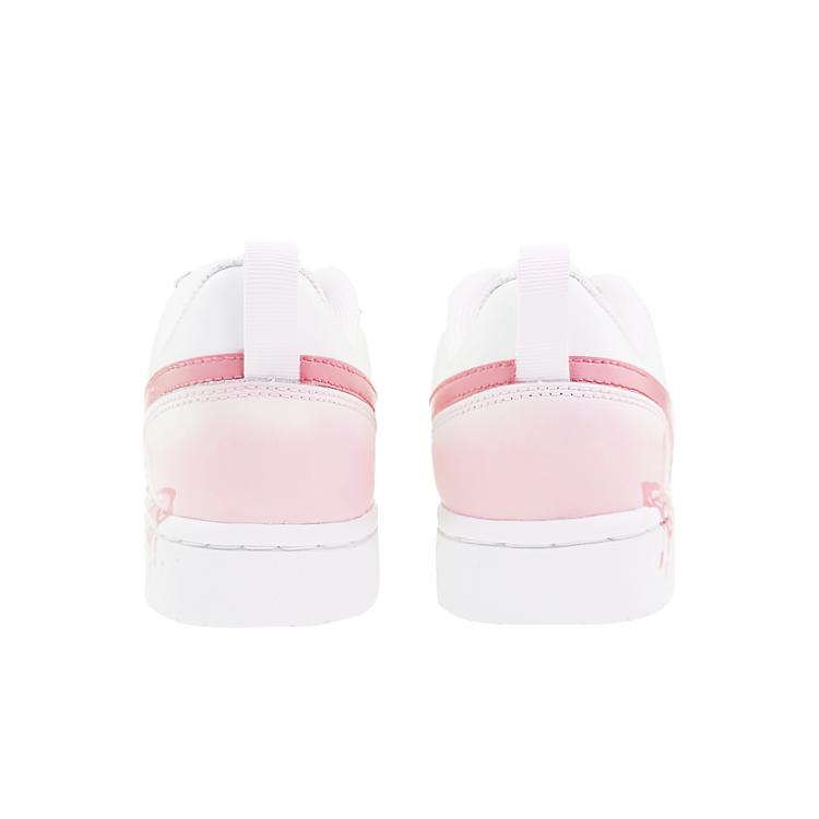 Nike Court Borough Low 2 Low top Skateboard Shoes GS Pink BQ5448-100(Team40-GS)
