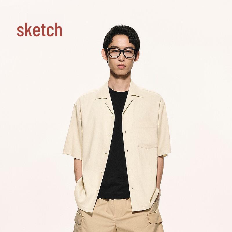 CROQUIS Men s 2026 Summer Relaxed Fit Short Sleeve Shirt M