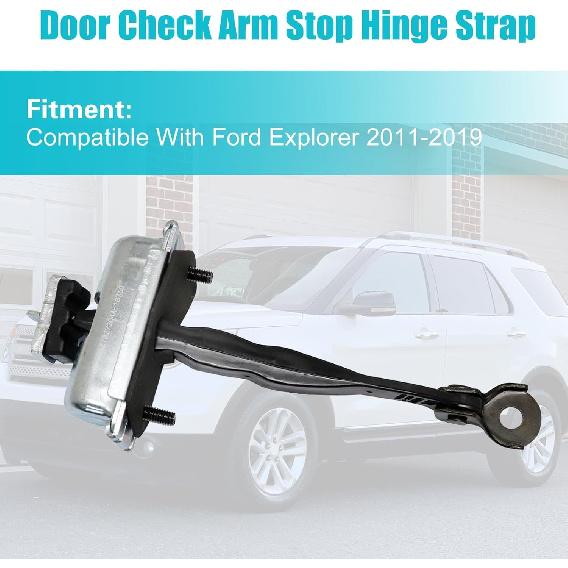 Front Door Check Arm Stop Hinge Strap Compatible With Ford Explorer Police 2011-2019#BB5Z-7823552-A BB5Z7823552A Left/Right Side