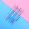 1Pc Cute Cartoon Multicolor Ballpoint Pens Kawaii Unicorn Swan Portable 3 Color Pen Writing School Stationery Office Supplies Back To School Season