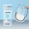 Collapsible Footbath Plain Foaming Massage Bucket  Foldable Bucket Foot Bath Bucket Bathroom Foot Wash Basin Laundry Baskets