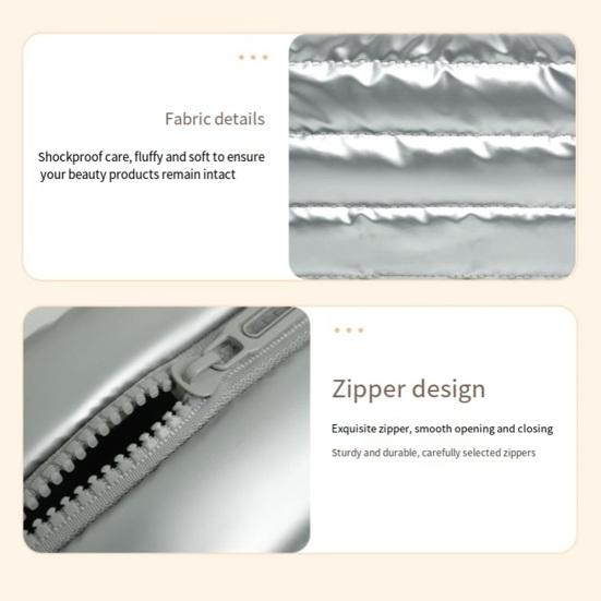 Damska wyściełana kosmetyczka przenośny organizer na kosmetyki wodoodporna zapinana na zamek torebka saszetka na przybory toaletowe dla dziewcząt podróż do domu