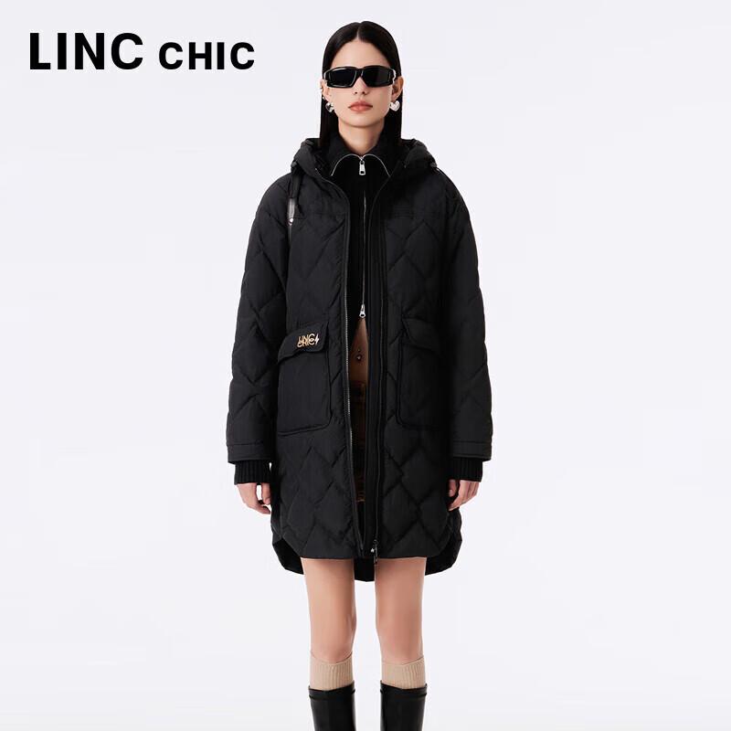 JINYUJIE Women's Hooded Mid-Length Lightweight Down Jacket