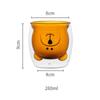 Double Insulated Glass Cup Creative Cartoon Bear Cup Milk Cups for Kids Transparent Cup Coffee Tea Cup Coffee Cup Kitchen Office | Beer Bowls