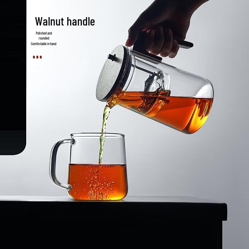 YIHUTEA Handmade Glass Tea Infuser Pot