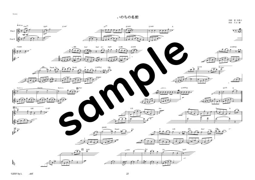 Flute Duet "Spirited Away