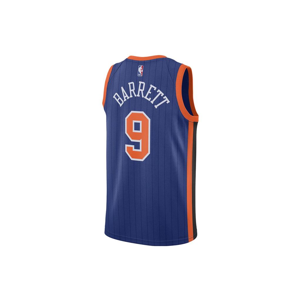 Nike Dri Fit Basketball Jersey City Edition 2023/24, New York Knicks RJ Barrett Size 9 Men's Dark Blue DX8512-400
