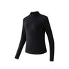 Fashionable Versatile Sports Casual Long Sleeve Knit Top Women Tops Black 962637405-5