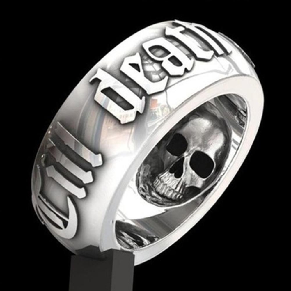 

Personalized Minimalist Niche Creative Trend Death Skull Men s Fashion Retro Ring Hip-hop Punk Street Party Gift Accessories 7