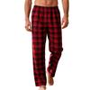 Men's Plaid Stripe Casual Pants Men's Casual Fashion Pajama Pants