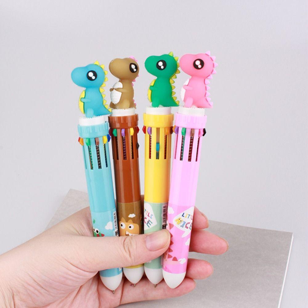 

Japanese For Student Cute Watercolor Dinosaur Ballpoint Pen Cartoon Stationery Rollerball Pen
