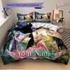 Custom Fantasy Adventure Name Printed 3pcs Bedding Set Soft Microfiber 1 Duvet Cover And 2 Pillowcases Home Bedroom Decor Xmas Gift Q1198