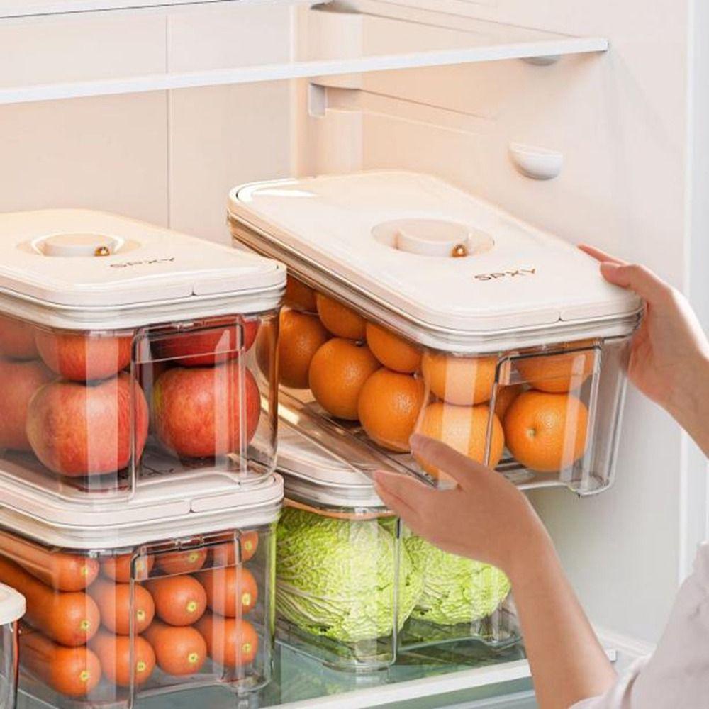 Sealed Food Vacuum Storage Box Transparent Food Storage Container  Kitchen