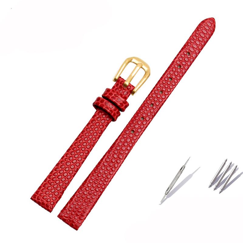 

Маленький розмір ремінець з коров ячої шкіри для AJIDOU Time Stamp Fossil Poly Time ремінець для годинника жіночий ланцюжок для годинника браслет 8 мм 10 мм 12 мм 14 мм 16mm