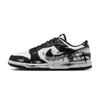 Nike Dunk Black White Slip Resistant Abrasion Resistant Low top Skateboard Shoes Unisex White Black HF5441-100(Team1430-)