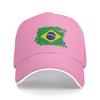 Custom Fashion Flag Of Brazil Baseball Cap Women Unisex Adjustable Brazilian Proud Dad Hat PerforUnisexce