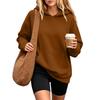 Damen Kapuzenpullover Sweatshirt mit Tasche Langarm Lässig Bequem