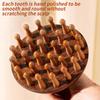 1Pc Disc Wooden Scalp Massager Head Massager Massage Comb Hair Meridian Comb