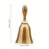 1Pc Exquisite Antique Brass Handbell - Suitable for Weddings Eid Celebrations  and Traditional Events