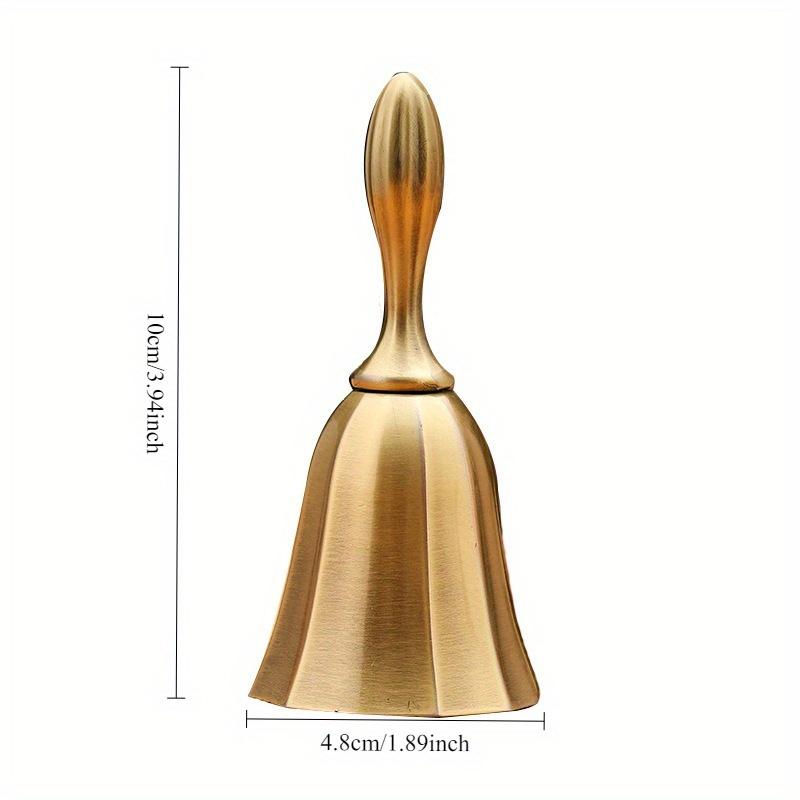 1Pc Exquisite Antique Brass Handbell - Suitable for Weddings Eid Celebrations  and Traditional Events