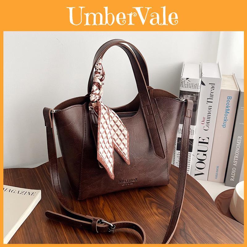 Pu Water Bucket Bag With Magnetic Closure For Daily Casual Use