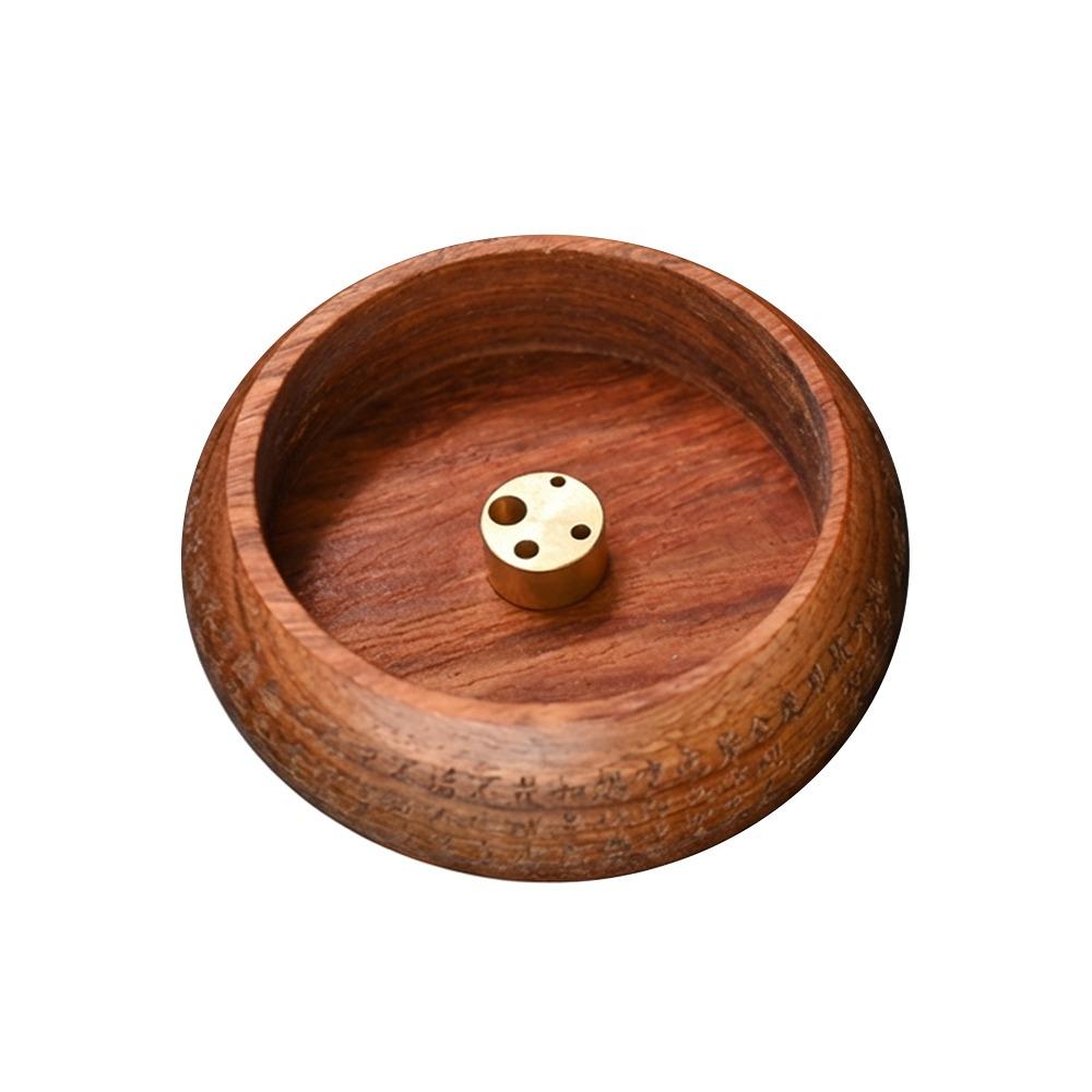 Bowl Shape Wooden Incense Holder Multicolor Rosewood Incense Holder  Aromatic Environment