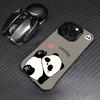 Cute Panda phone case suitable for iPhone 16, 15, 14, 13, 12, 11 Pro/Max/Plus shockproof back cover and anti drop