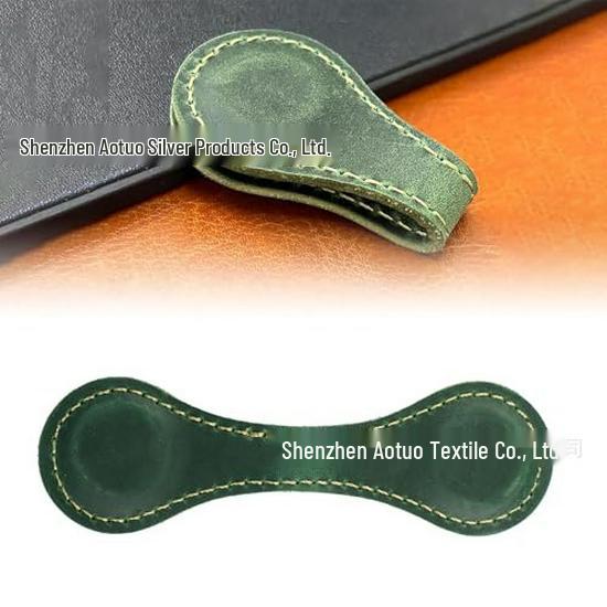 Europäischer Retro Leder Magnetischer Lesezeichen-Clip für Journale und Bücher