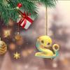 Cartoon-Schlangen-Anhänger, 2D, flaches Acryl, Weihnachtsornament, Schlange, hängende Dekoration für Weihnachtsbaum, Türen, Fenster, Neujahrsdeko