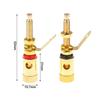 Amplifier Gold Plated Speaker Terminal Binding Posts DIY 1Pc Push Type Lengthen For Home Theater Components