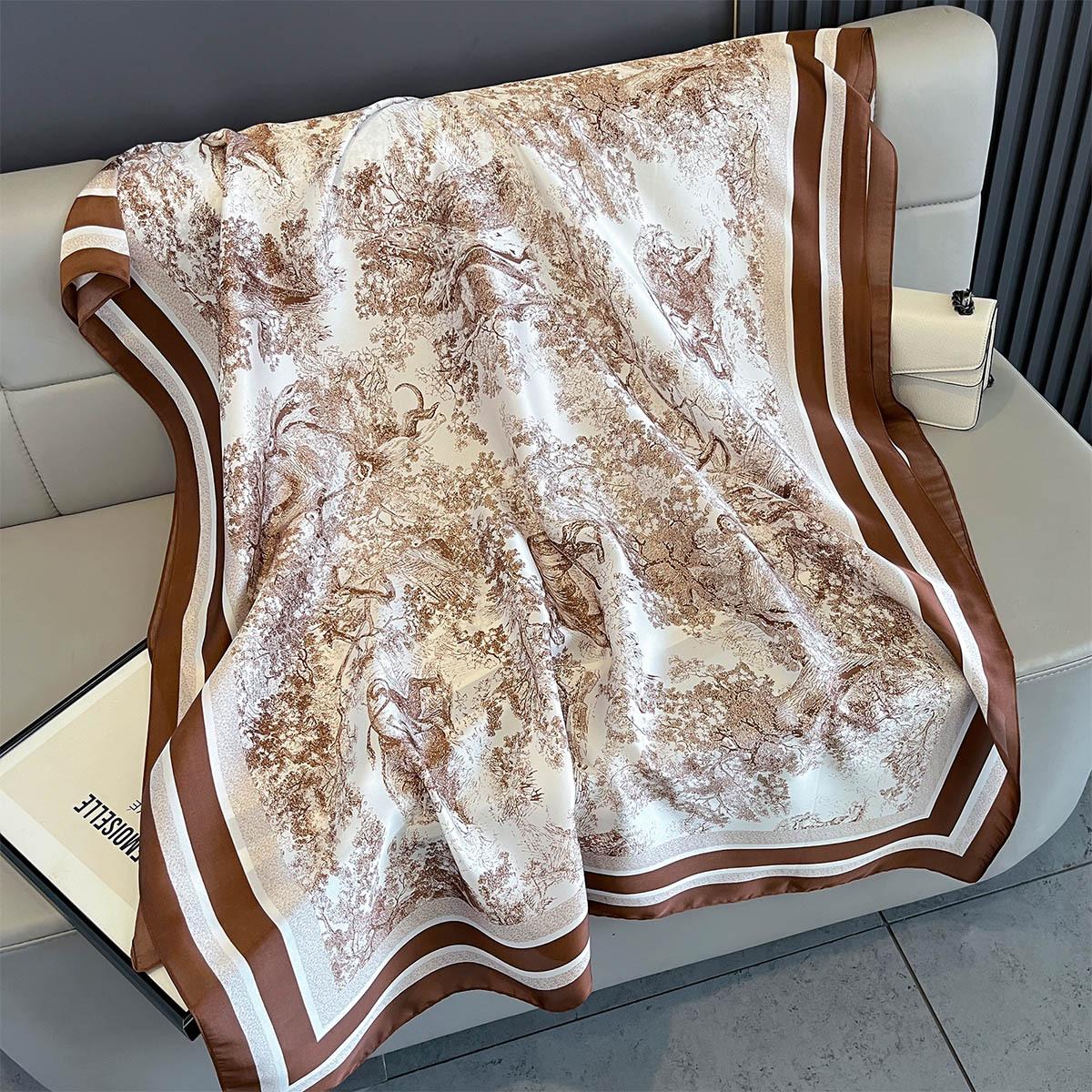 

New 180x80Cm Large Soft Scarf Women Stylish Print Long Beach Shawl Handkerchief Summer Elegant Travel Wrap Hot 180-80CM