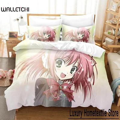 Student Councils Discretion Bedding Set Boys Girls Twin Queen Size Seitokai No Ichizon Duvet Cover Pillowcase Bed Kids Adult