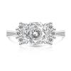 Light Sweet 925 Silver Rose Cut High Carbon Diamond Candy Design Sense Women's Ring Jewelry