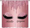 Gorgeous Curtains,Modern Fashion Unicorn Eyelash(No Glitter No Sequin) Curtains for Girls Bedroom Living Room Window Drapes