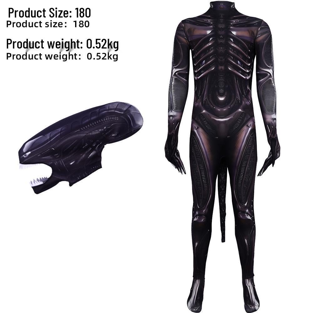 Alien Death Ship Horror Cosplay Jumpsuit – Halloween Stage Costume