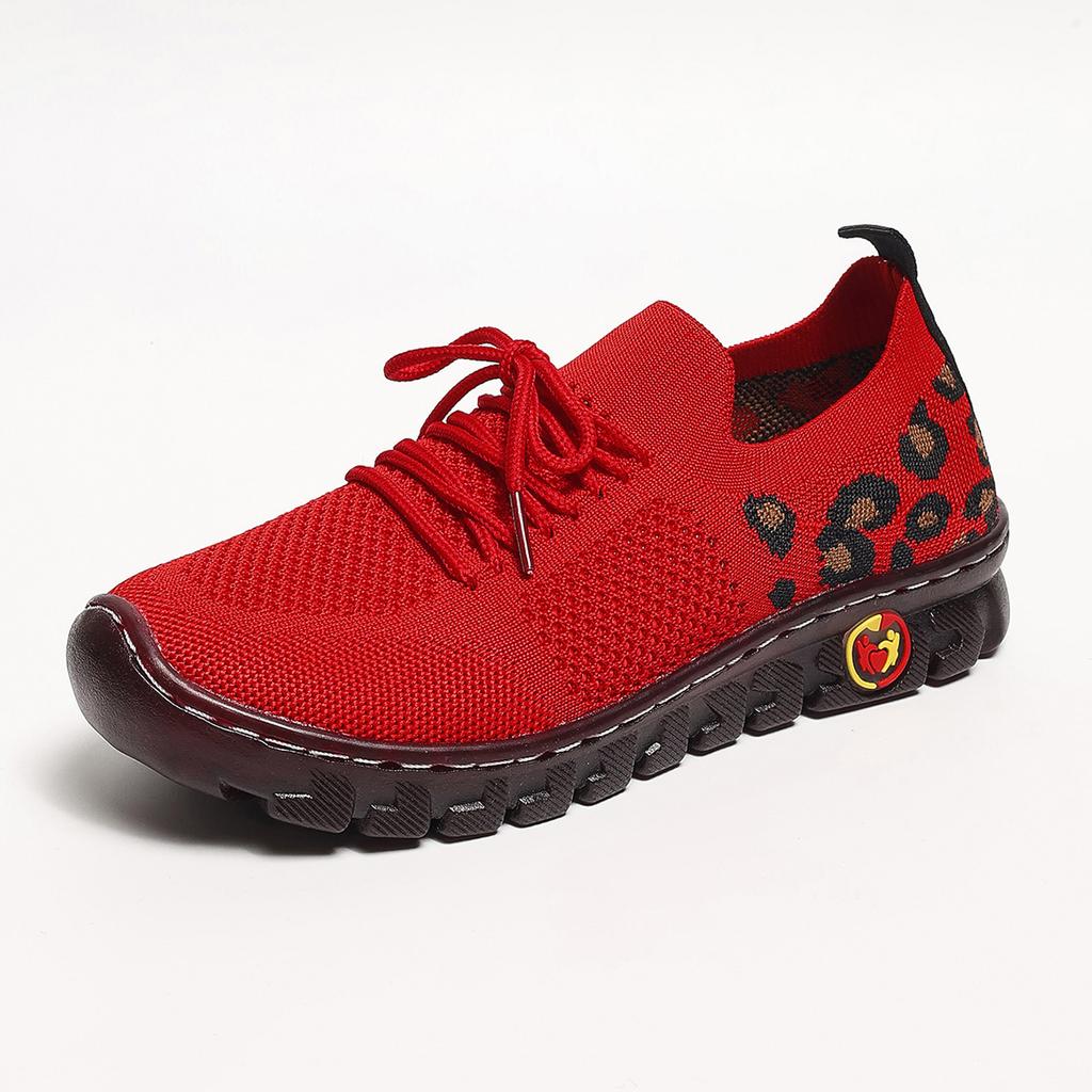 Sneakers Women Breathable Mesh Casual Mom Shoes Women Lightweight Non Slip Knitted Flats Woman Comfortable Running Sports Shoes