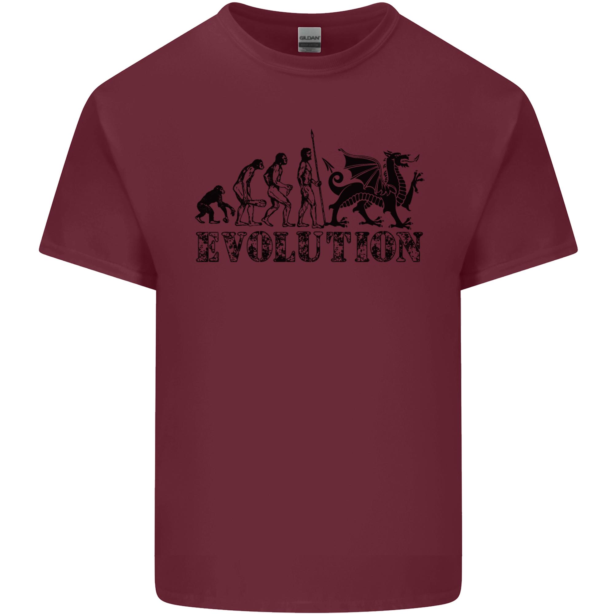 Evolution of Welsh Rugby Player Union Funny Unisexs Light Cotton TShirt S