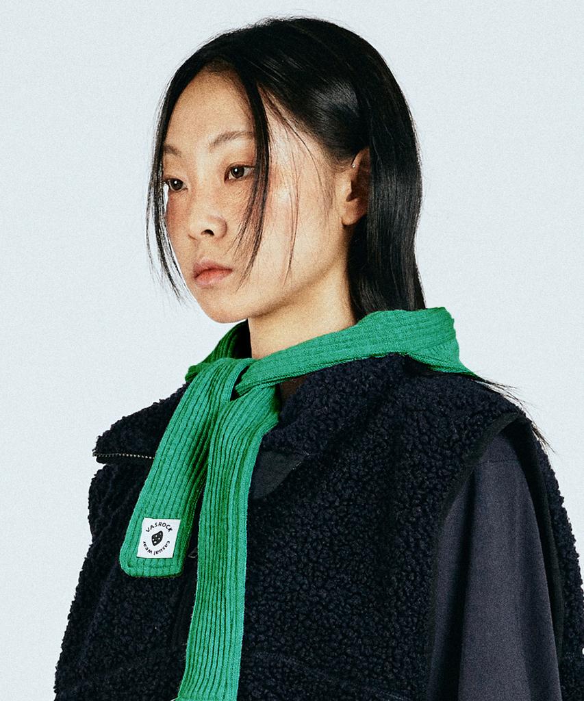 VASROCK Churros Knit Scarf Balaclava Green