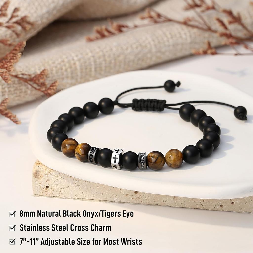 2026 Graduation Gifts for Him, High School College Graduation Gifts for Men Cross Bracelet Son Grandson Nephew Friends