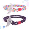 2Pcs Whale Tail Bracelet Made of Tough Materials Standout Fashion Accessory for Jeans Tshirt Outfit Perfect Gift Friend