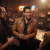 European and American men's locomotive leather jacket stand-up collar slim-fitting PU leather jacket autumn and winter casual coat