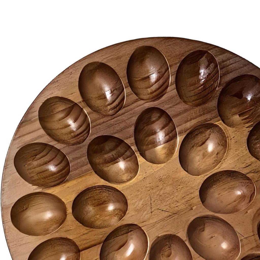Wood Egg Holder Party Serving Tray Lightweight Practical Catering Platter Container