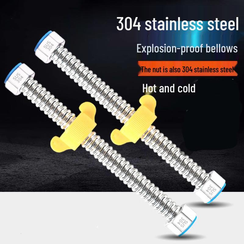 OLOEY 304 Stainless Steel Flexible Corrugated Hose