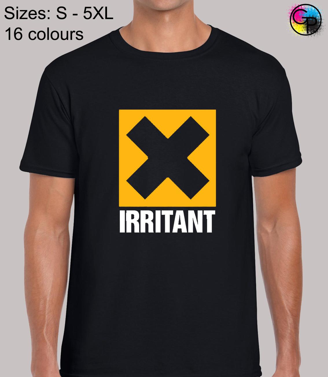 Irritant Cool Novelty Funny Joke Regular Fit T-Shirt Mens Womens Tees Top Top TShirt Tee for Men M