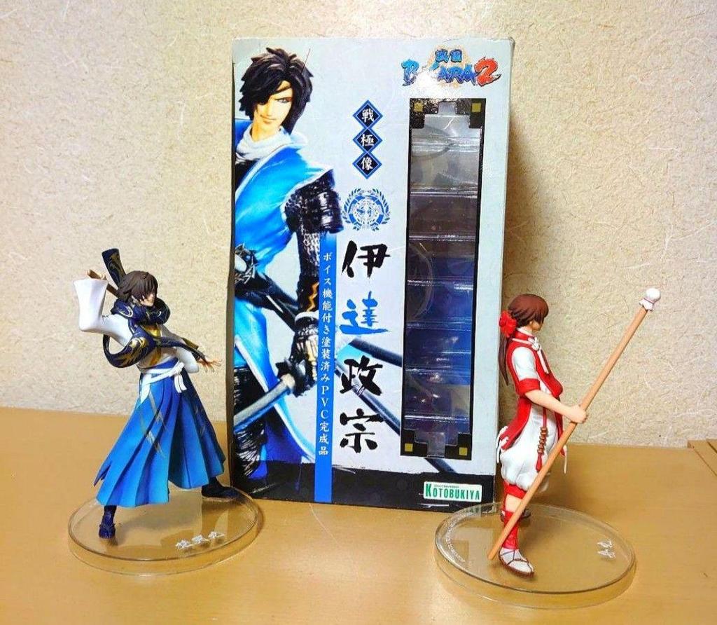 [USED] Kotobukiya Sengoku BASARA Sengoku Statue Date Masamune and Sanada Yukimura Figure